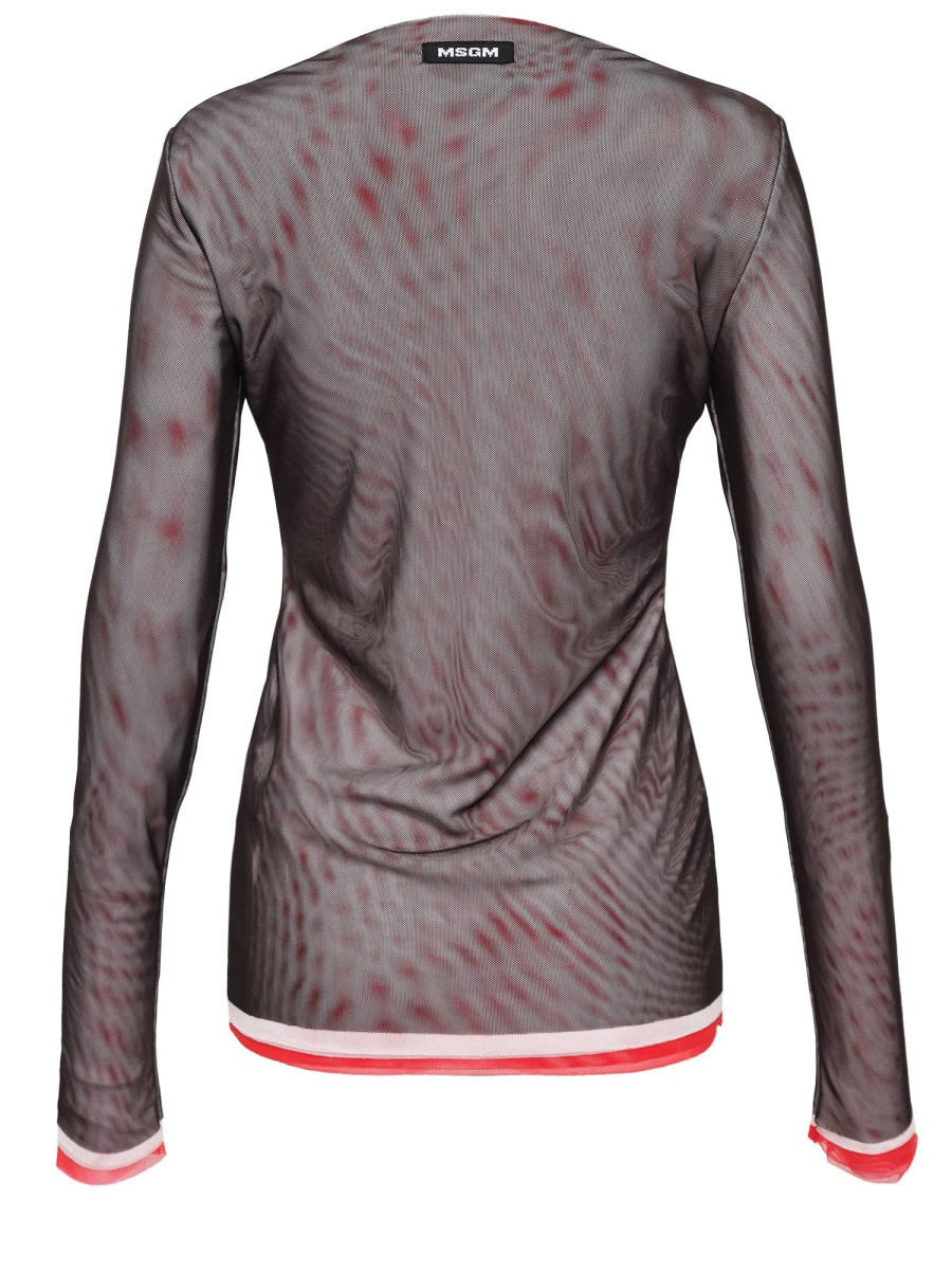 [MSGM] T-shirts Long Sleeve FW25 3942MDM08_25782099A