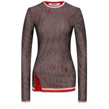 [MSGM] T-shirts Long Sleeve FW25 3942MDM08_25782099A