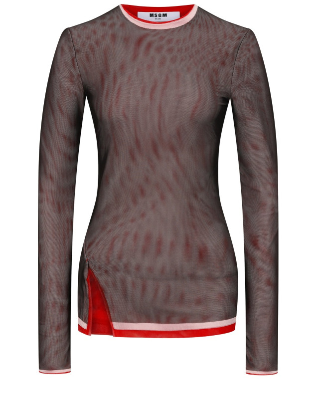 [MSGM] T-shirts Long Sleeve FW25 3942MDM08_25782099A