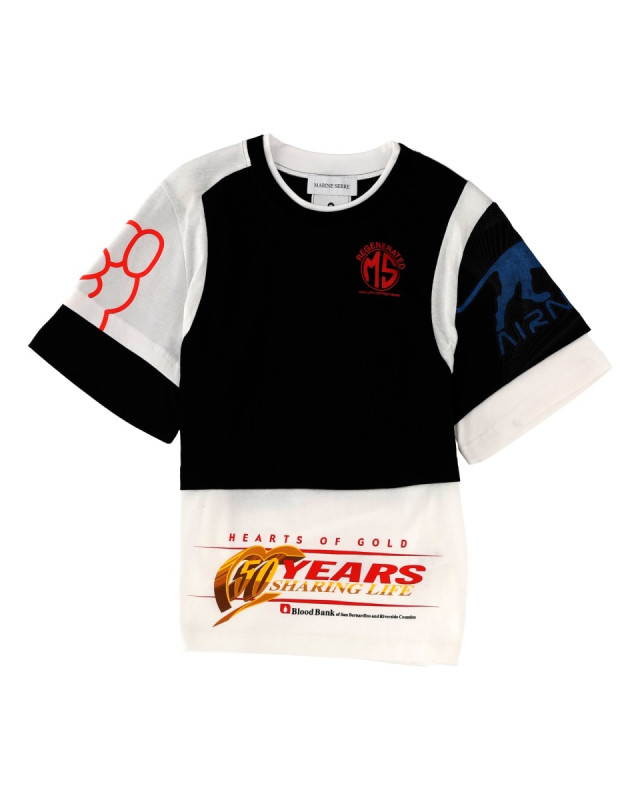 [MARINE SERRE] T-shirts Short Sleeve FW25 MTT096A_UJER0003WH11