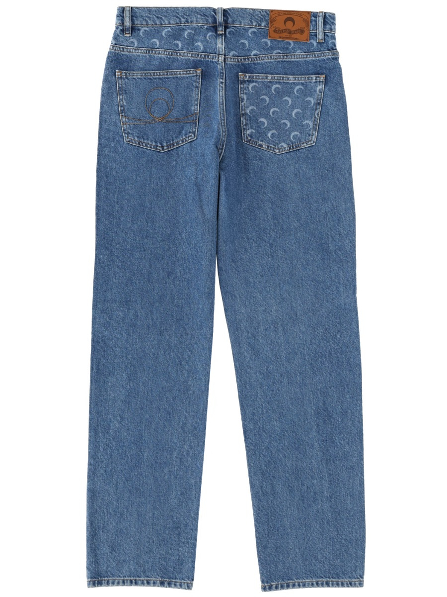 [MARINE SERRE] Jeans FW25 MPA066B_CDEN0002BL05