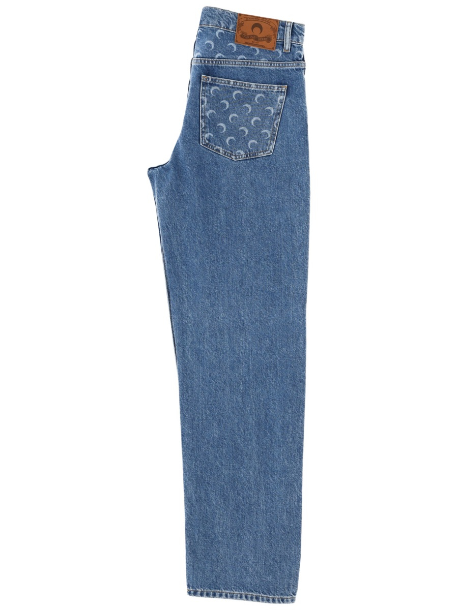 [MARINE SERRE] Jeans FW25 MPA066B_CDEN0002BL05