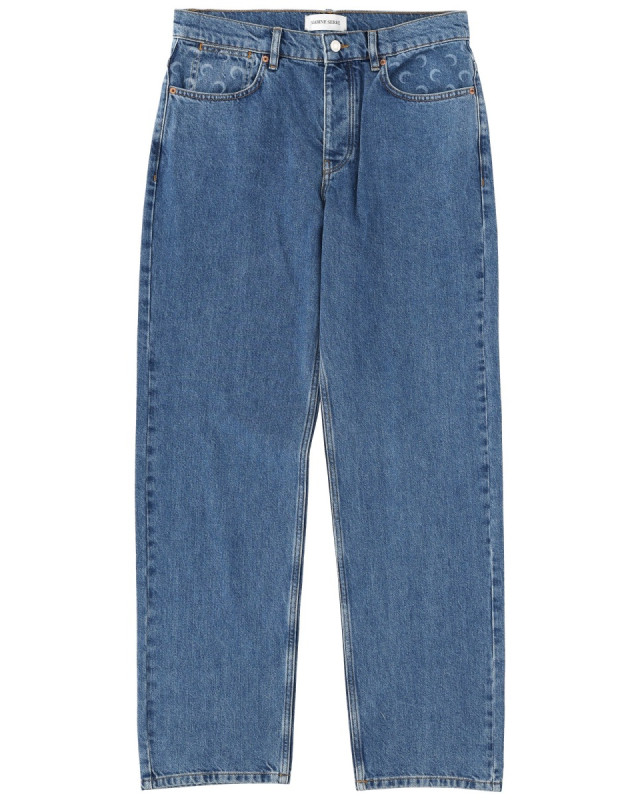 [MARINE SERRE] Jeans FW25 MPA066B_CDEN0002BL05