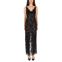 [Self-portrait] Sleeveless dress FW25 AW25-096X-B_BLACK
