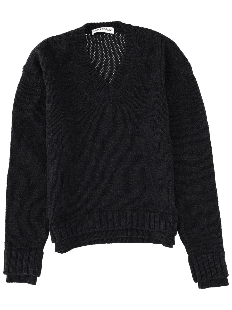 [Our Legacy] Knitwear FW25 M4253FC_CHARCOALLOWTWISTMERINO