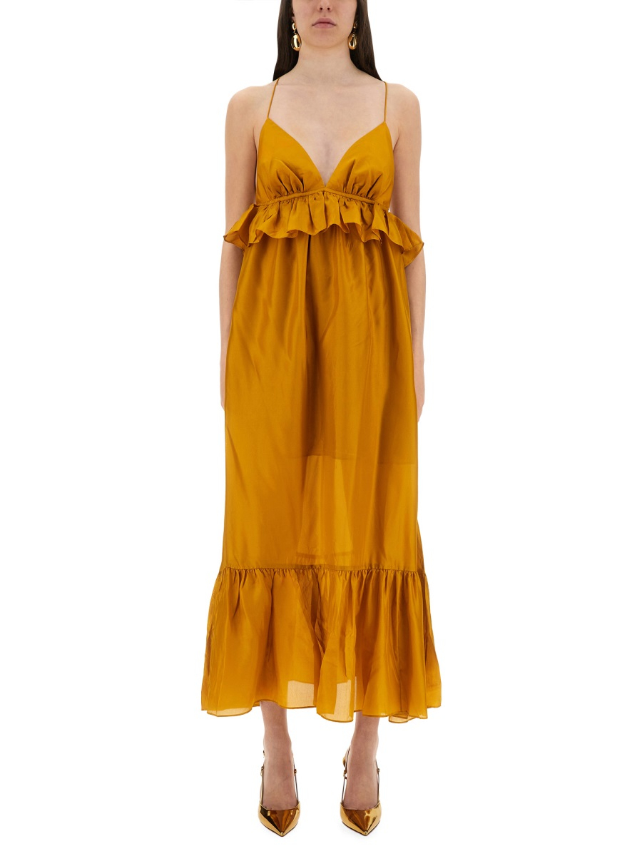 [Zimmermann] Sleeveless dress FW25 4522DSS251_GLD