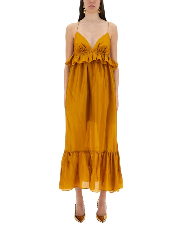 [Zimmermann] Sleeveless dress FW25 4522DSS251_GLD