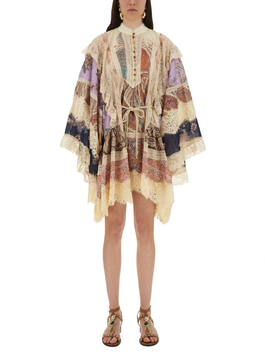 [Zimmermann] Long sleeve dress FW25 3308DSS251_SPLI