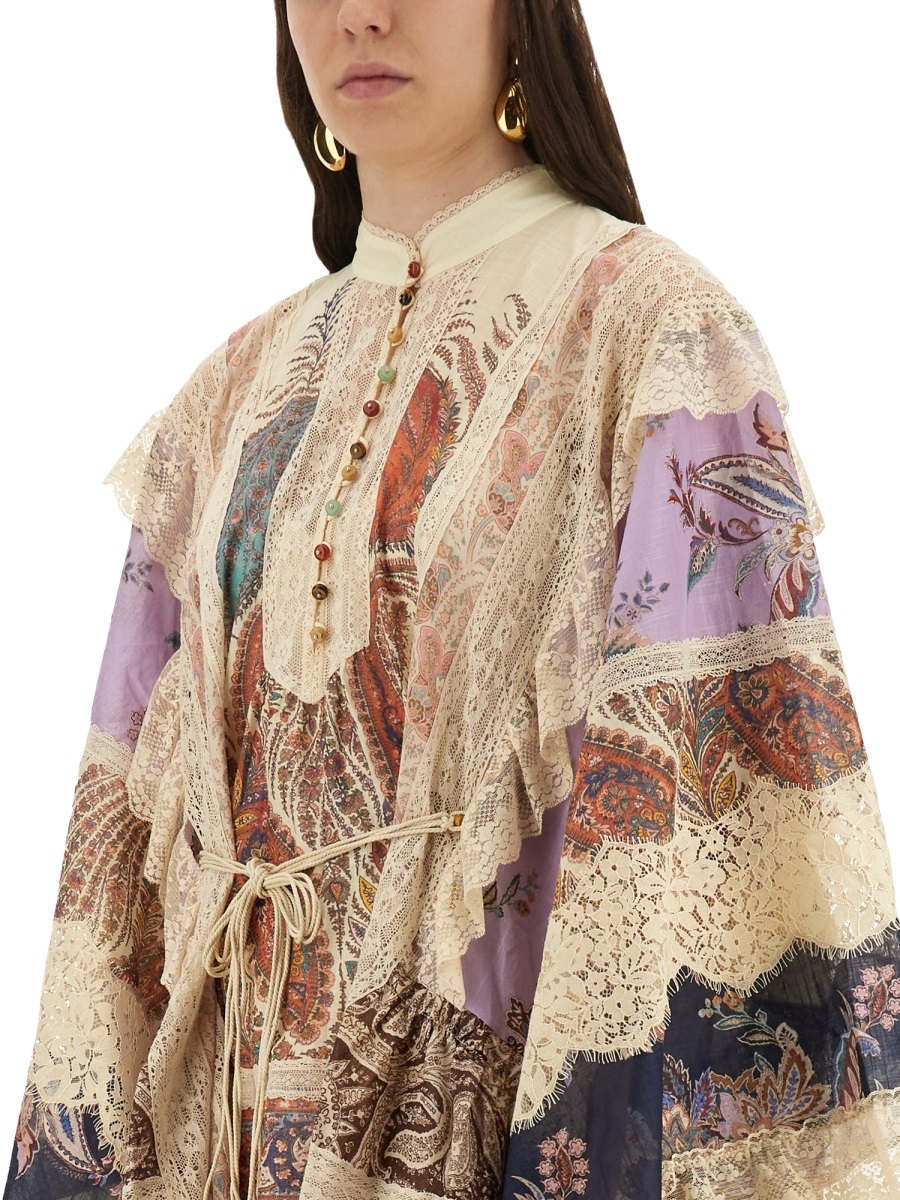 [Zimmermann] Long sleeve dress FW25 3308DSS251_SPLI