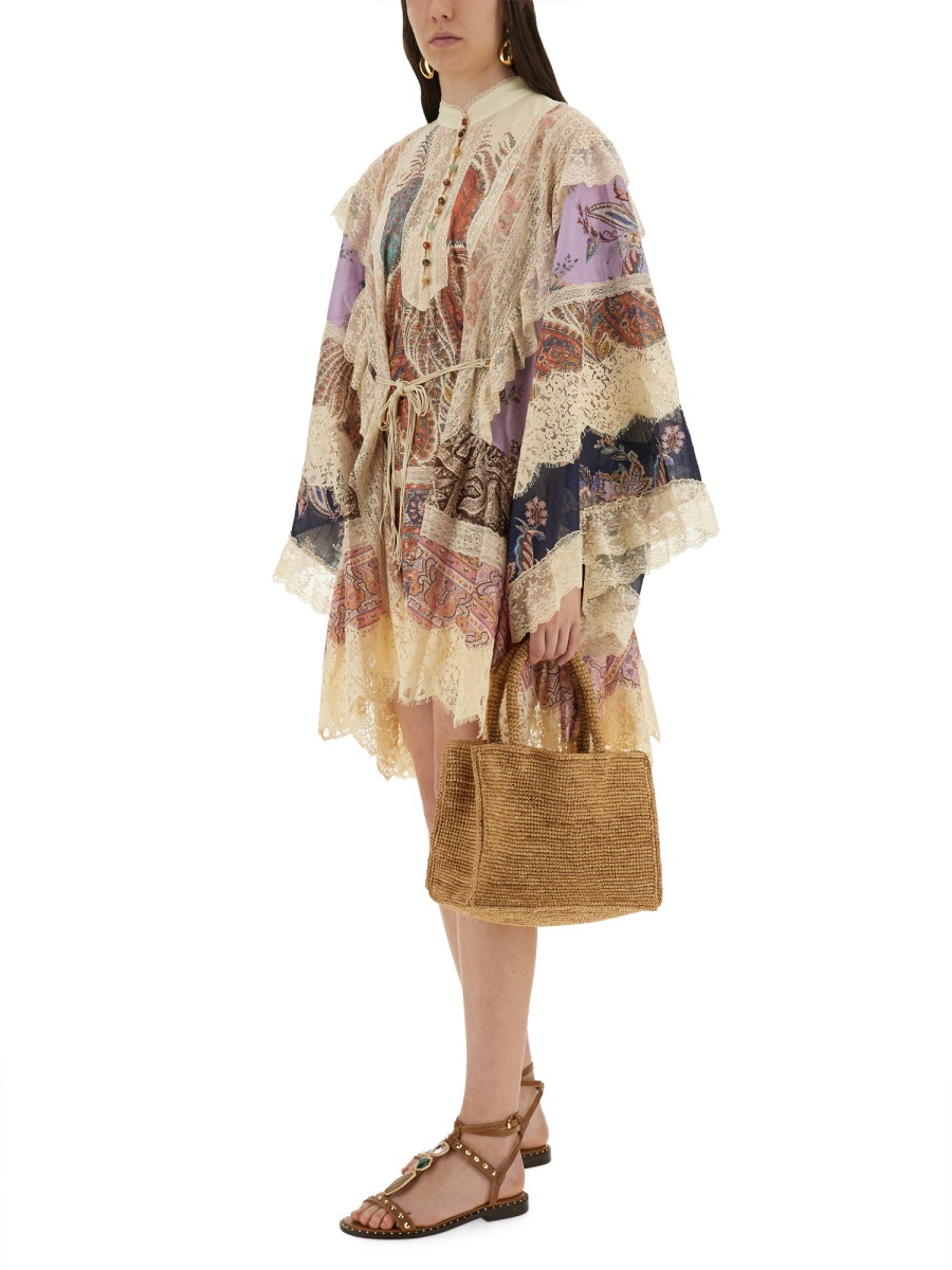 [Zimmermann] Long sleeve dress FW25 3308DSS251_SPLI