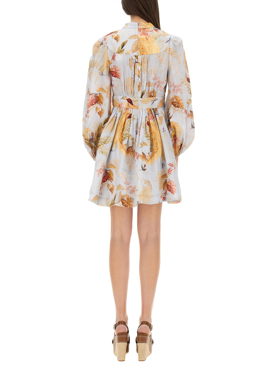 [Zimmermann] Long sleeve dress FW25 5147DSS253_LBPFL