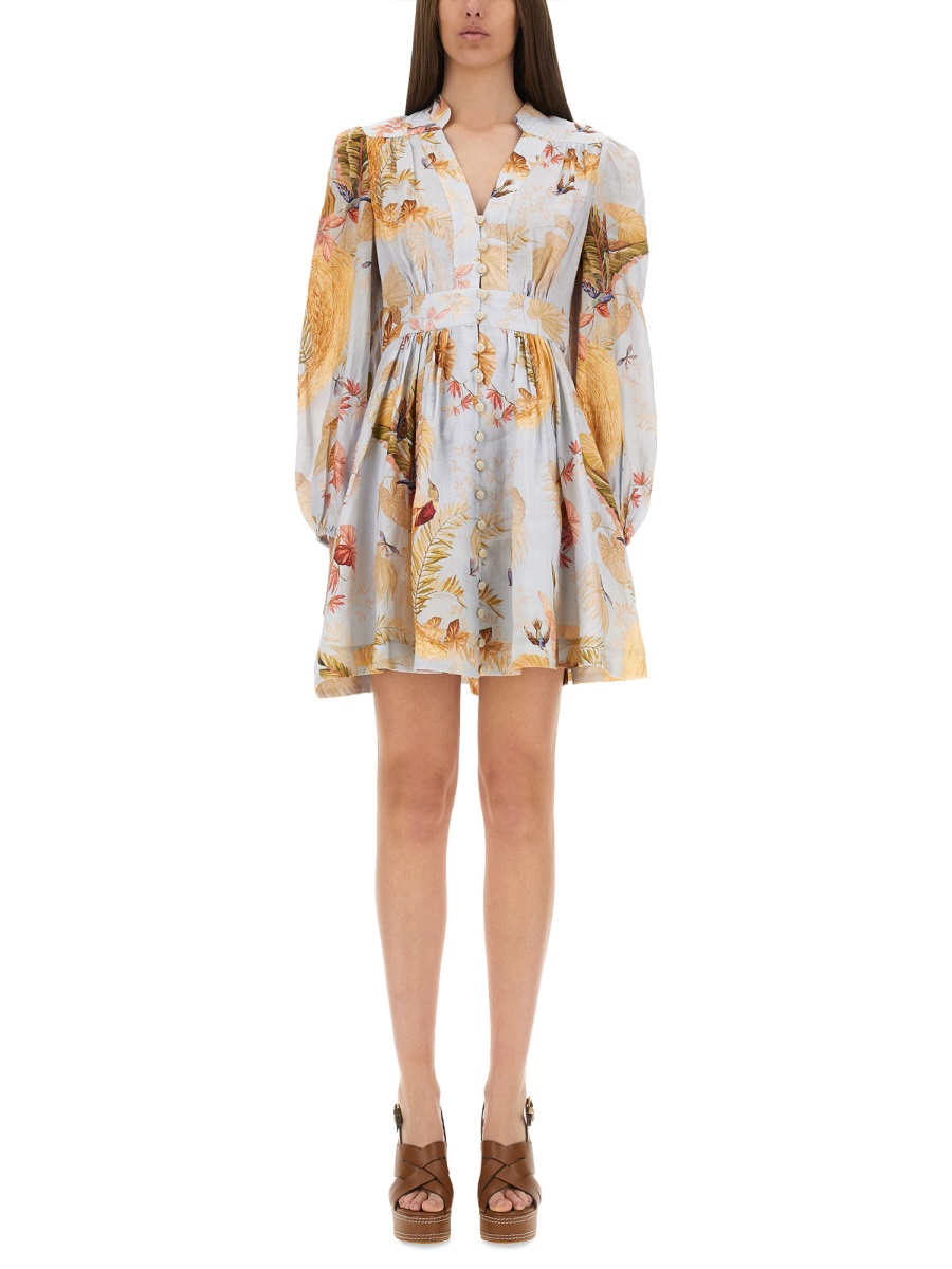 [Zimmermann] Long sleeve dress FW25 5147DSS253_LBPFL