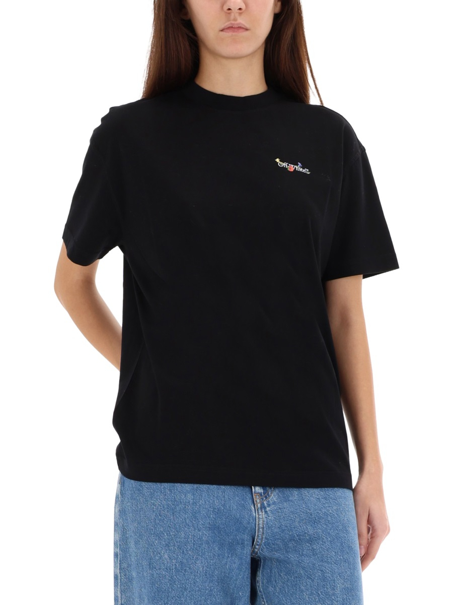 [Off-White] T-shirts Short Sleeve FW25 OWAA089_F25JER0011001