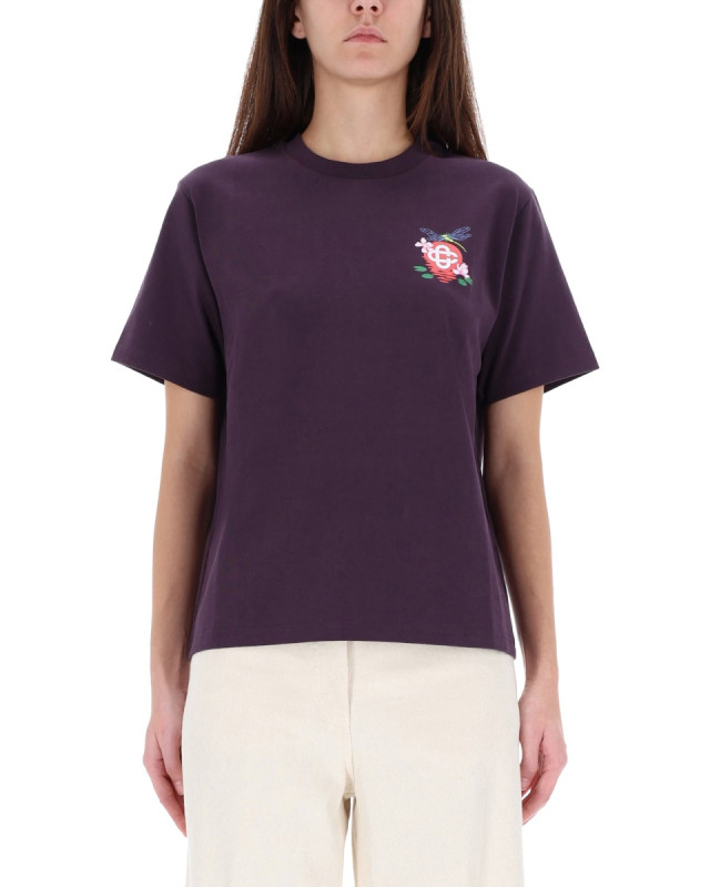 [Casablanca] T-shirts Short Sleeve FW25 W-AW25-JTS-046_01DRAGONFLYFLORAL