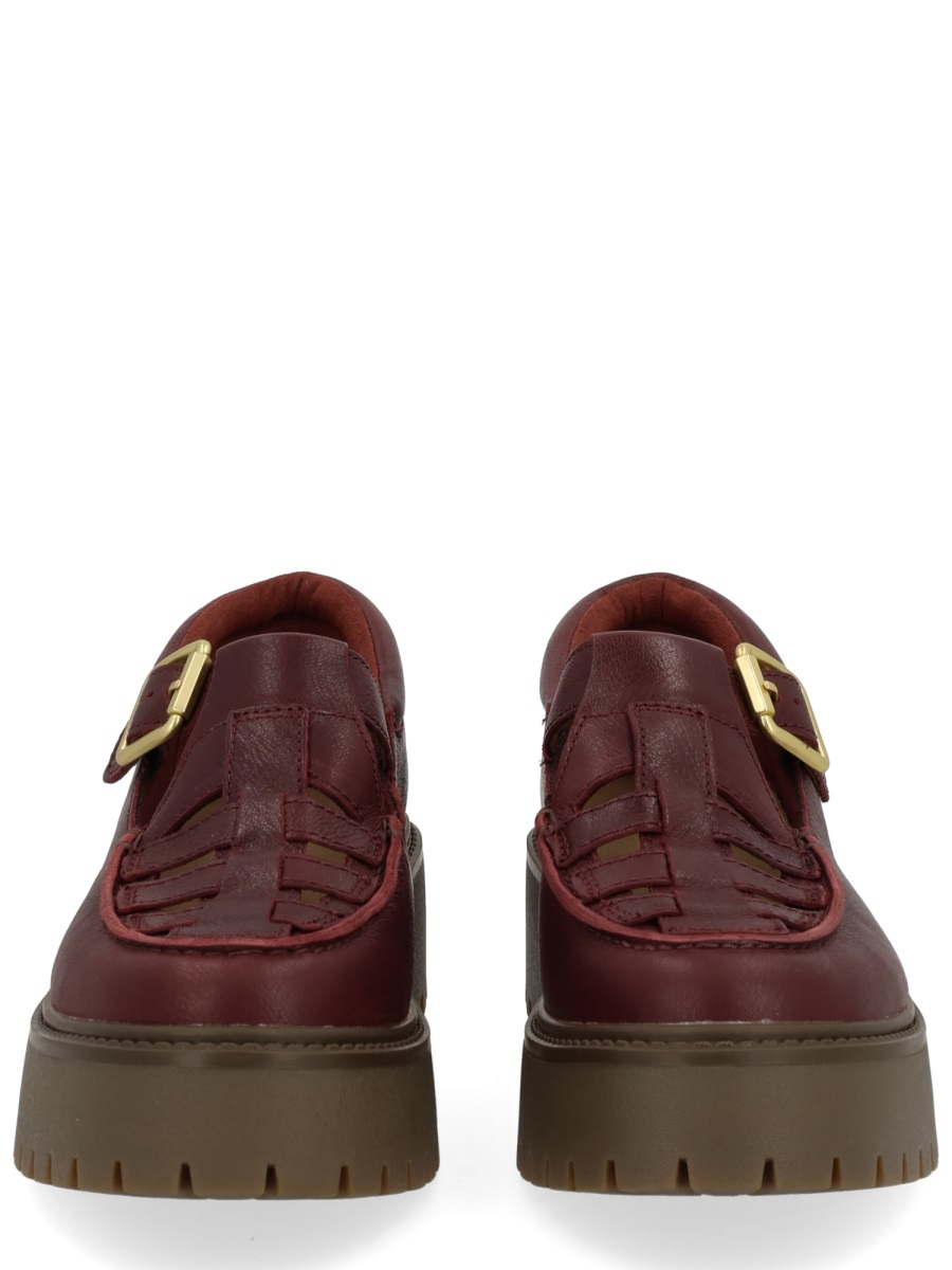 [Timberland] Loafer FW25 TB0A4188EIW1_BURGUNDYFULLGRAIN