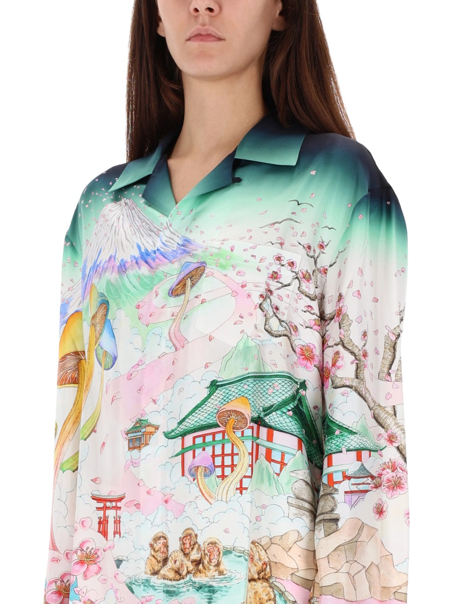 [Casablanca] Shirts Long Sleeve FW25 W-AW25-SH-245-04_04FLOWERS