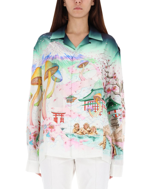 [Casablanca] Shirts Long Sleeve FW25 W-AW25-SH-245-04_04FLOWERS