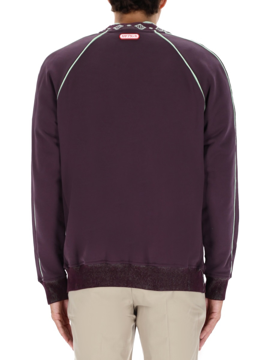 [Casablanca] Sweatshirt FW25 M-AW25-JTP-436_01AUBERGINE