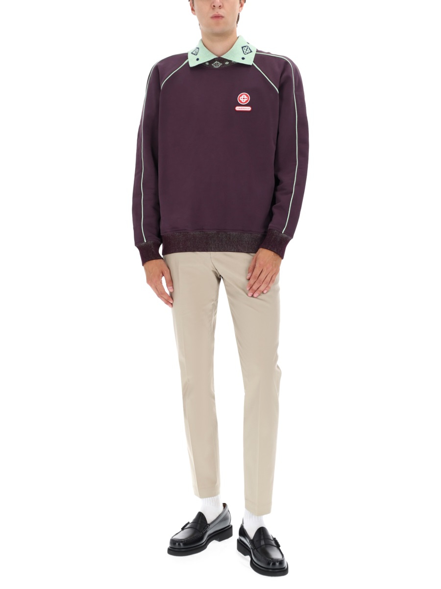 [Casablanca] Sweatshirt FW25 M-AW25-JTP-436_01AUBERGINE