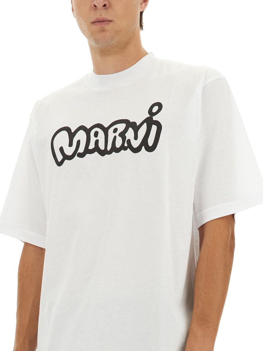 [Marni] T-shirts Short Sleeve FW25 HUMU0223WP_USCY53LOW01