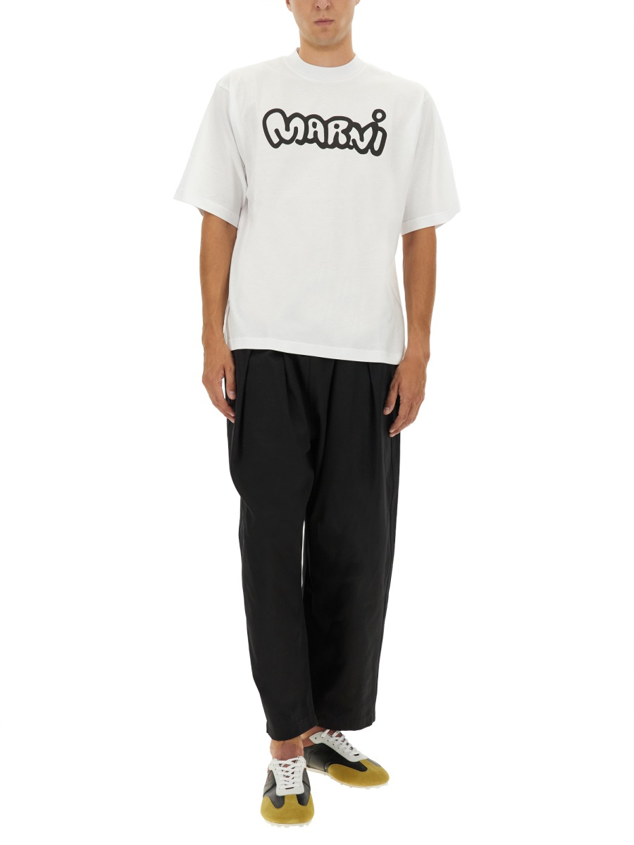 [Marni] T-shirts Short Sleeve FW25 HUMU0223WP_USCY53LOW01