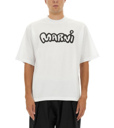 [Marni] T-shirts Short Sleeve FW25 HUMU0223WP_USCY53LOW01