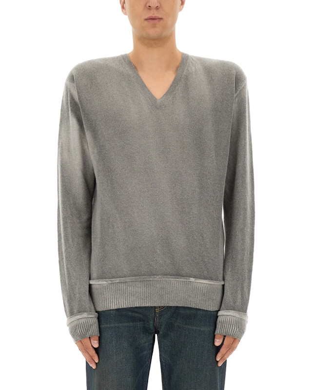 [Our Legacy] Knitwear FW25 M4253PGS_GREYSPRAYDYECHERUBWOOL