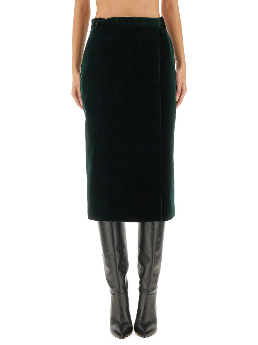[Saint Laurent] Midi skirt FW25 826769_Y580T3181