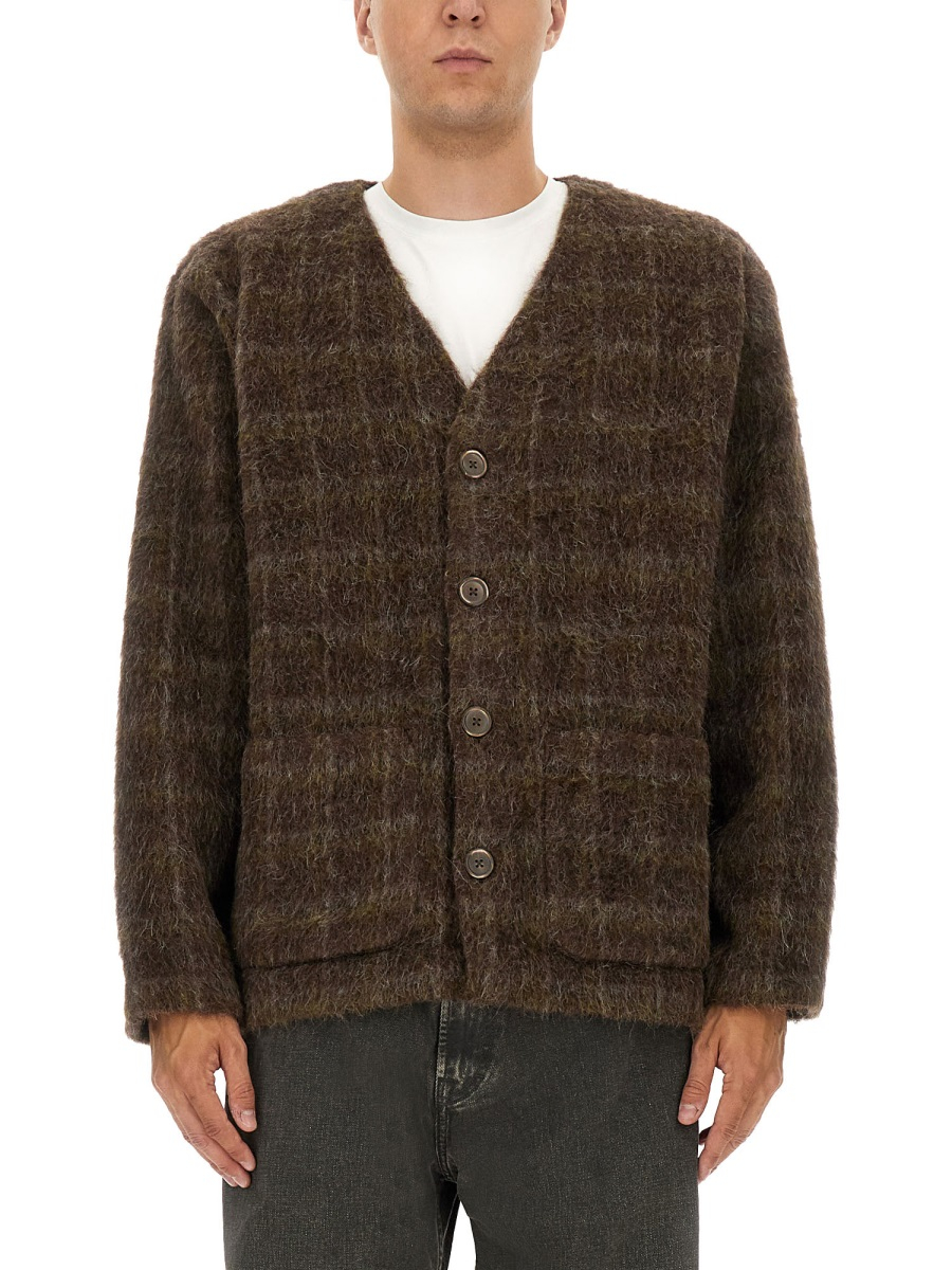 [Our Legacy] Cardigan FW25 M4256CD_DORFCHECKHAIRYWOOL