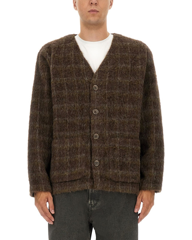 [Our Legacy] Cardigan FW25 M4256CD_DORFCHECKHAIRYWOOL