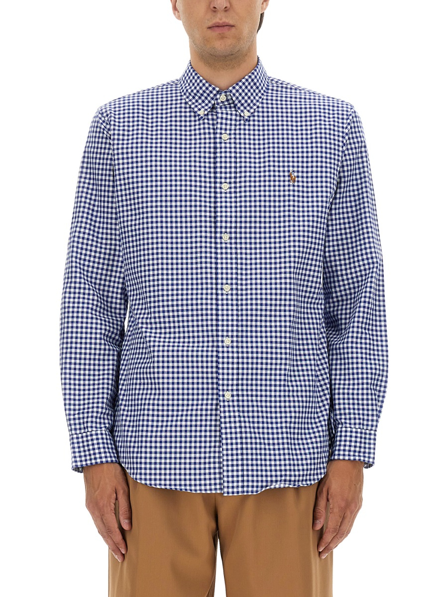 [Polo Ralph Lauren] Shirts Long Sleeve FW25 710792041_005BLUE/WHITEGINGHAM