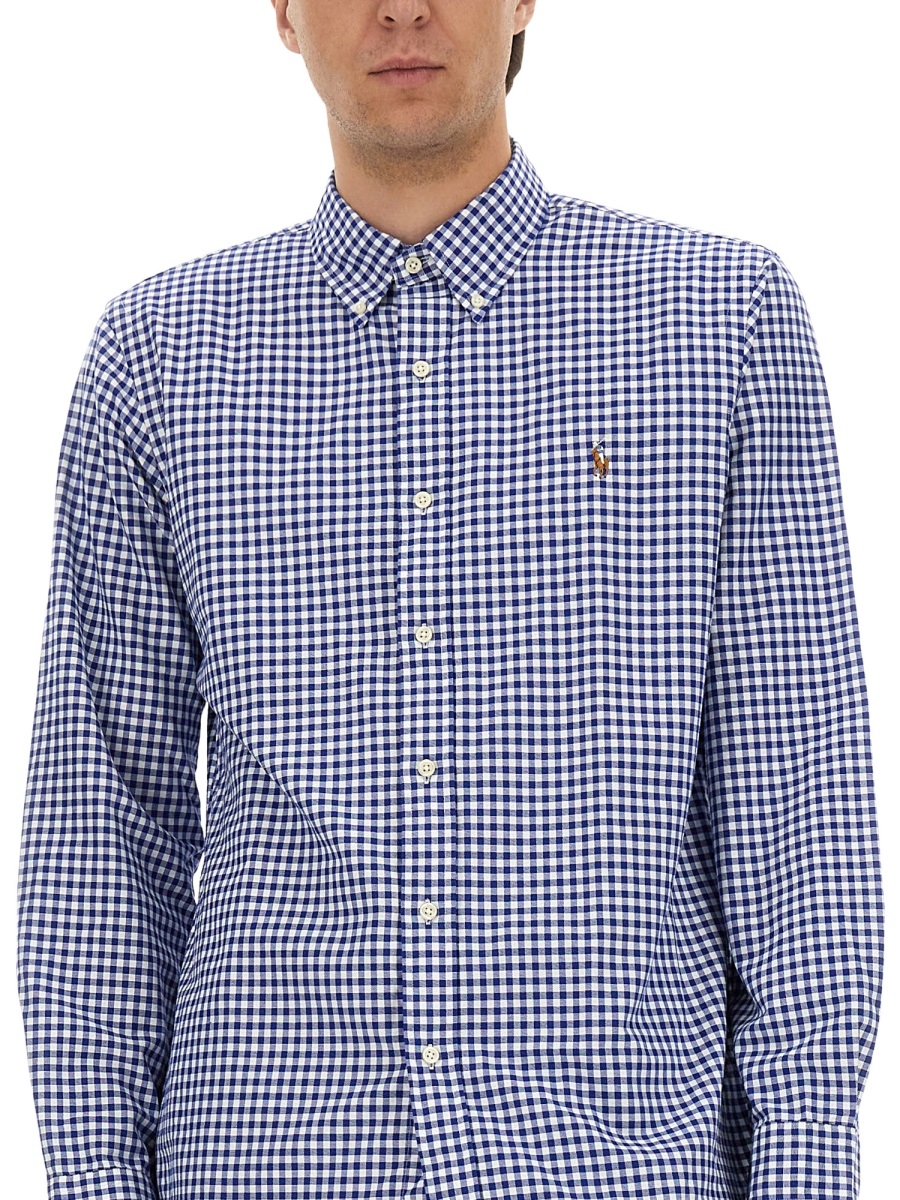 [Polo Ralph Lauren] Shirts Long Sleeve FW25 710792041_005BLUE/WHITEGINGHAM