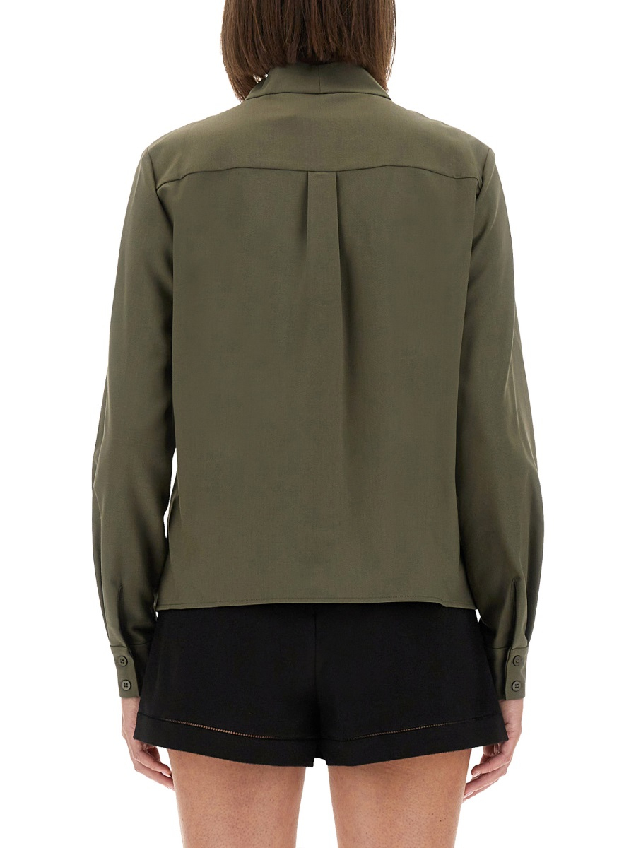 [Self-portrait] Shirts Long Sleeve FW25 PF25-016T-G_GREEN