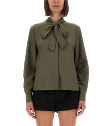 [Self-portrait] Shirts Long Sleeve FW25 PF25-016T-G_GREEN