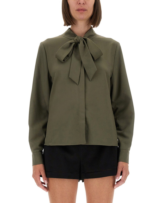 [Self-portrait] Shirts Long Sleeve FW25 PF25-016T-G_GREEN