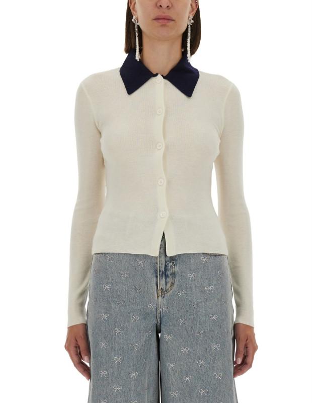 [Self-portrait] Cardigan FW25 PF25-097C-C_CREAM