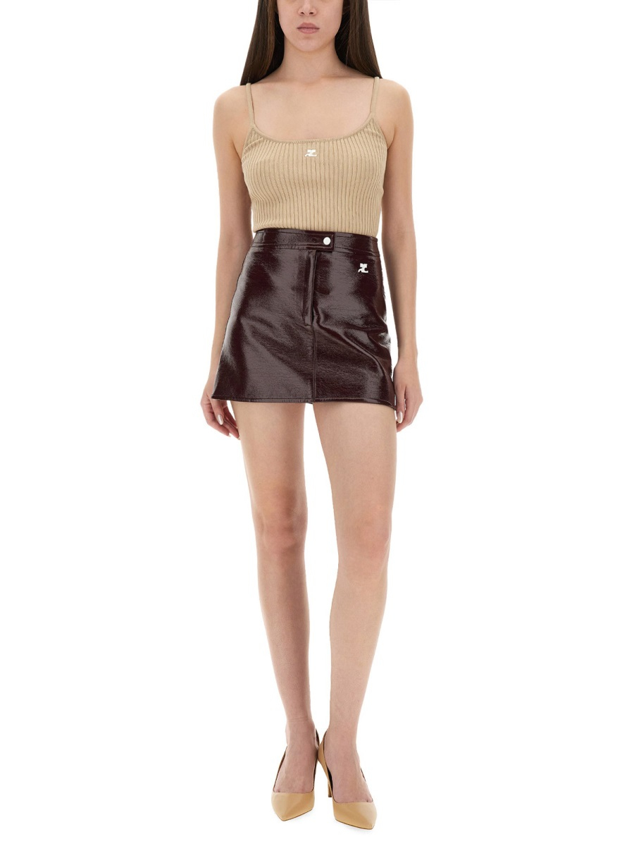 [Courreges] Mini skirt FW25 PERCJU001VY0014_4010