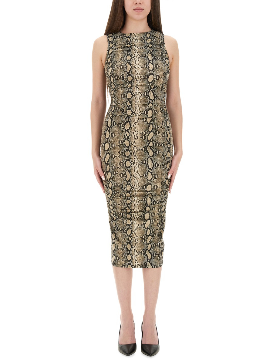 [MICHAEL BY MICHAEL KORS] Sleeveless dress FW25 MT58319HMC_120SOFTECRU