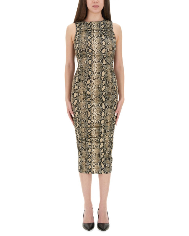 [MICHAEL BY MICHAEL KORS] Sleeveless dress FW25 MT58319HMC_120SOFTECRU