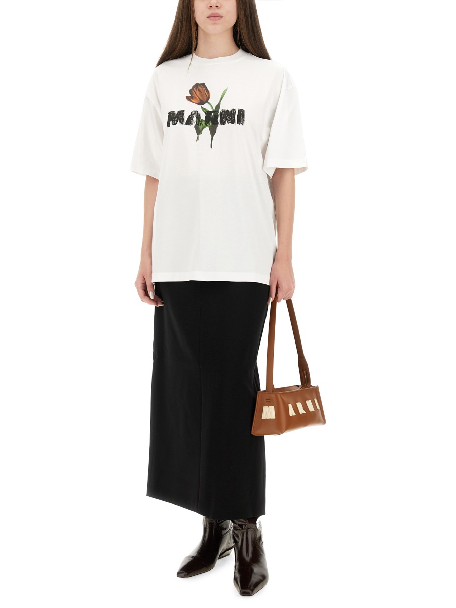 [Marni] T-shirts Short Sleeve FW25 THJET49P18_USCY31LOW01