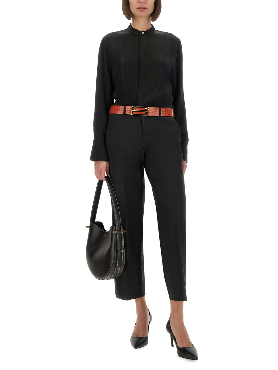 [VICTORIA BECKHAM] Shirts Long Sleeve FW25 1325WSH006457A_BLACK