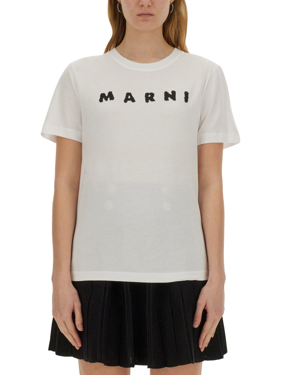 [Marni] T-shirts Short Sleeve FW25 THJE0293P8_USCX42SLW01