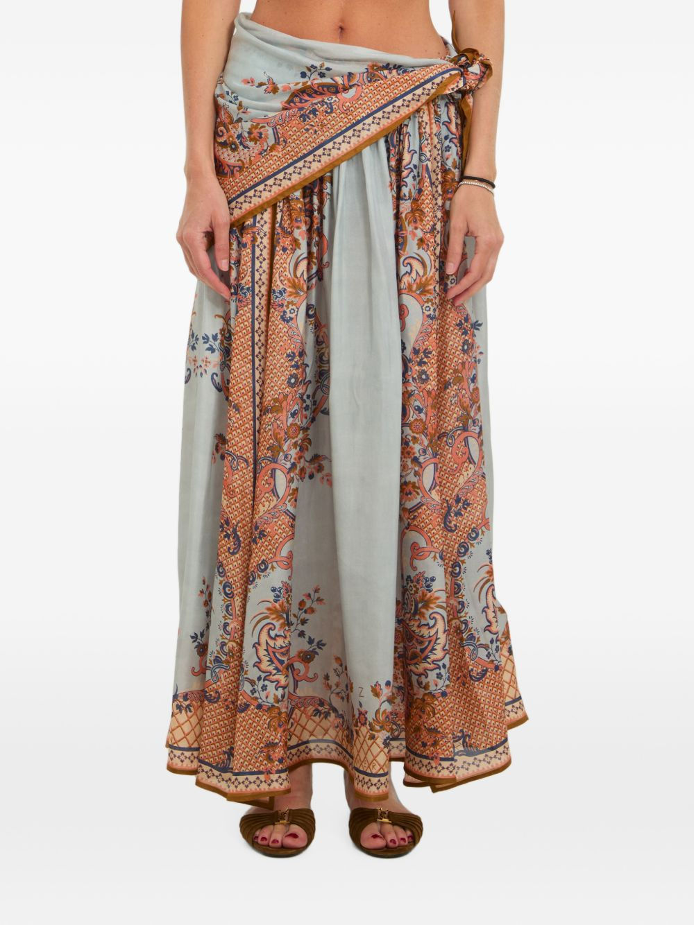 [Zimmermann] Midi skirt FW26 8066SSS261BLUPF