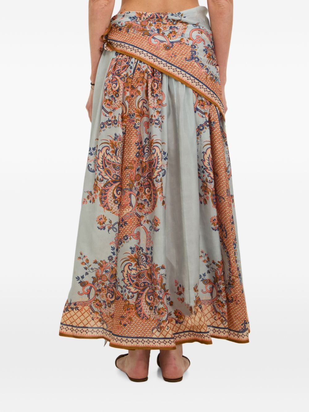 [Zimmermann] Midi skirt FW26 8066SSS261BLUPF