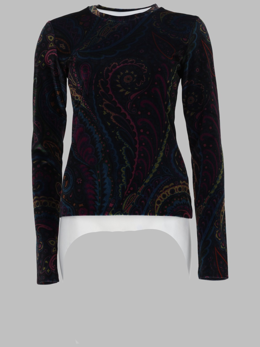 [Etro] T-shirts Long Sleeve FW25 WRJB0026_99IAS53X0887