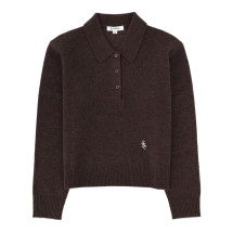[SPORTY&RICH] Shirts Long Sleeve FW25 WS07466302BR27_TOFFEE