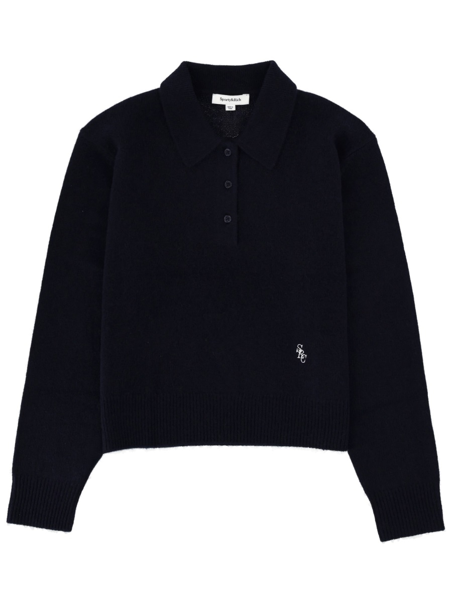 [SPORTY&RICH] Shirts Long Sleeve FW25 WS07466302BL106_DARKNAVY