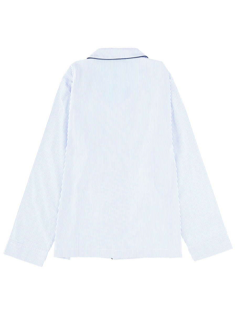 [SPORTY&RICH] Shirts Long Sleeve FW25 SI02164243ST02_BLUESTRIPE