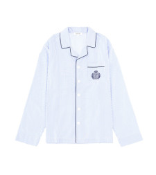[SPORTY&RICH] Shirts Long Sleeve FW25 SI02164243ST02_BLUESTRIPE