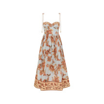 [Zimmermann] Sleeveless dress FW26 8635DSS261BLJB